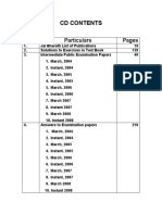 CD Contents: S.No. Particulars Pages