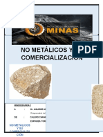 INFORME DE SUSTANCIAS NO METALICAS POR TIPO DE ROCAS - TELADA HUARICANCHA Brayan Victor