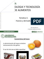 Bromatología Tema 5. Huevos y Derivados