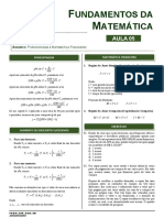 Aula 05 - Porcentagem e Matemática Financeira