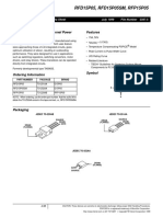 RFD15P05, RFD15P05SM, RFP15P05: 15A, 50V, 0.150 Ohm, P-Channel Power Mosfets Features