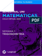 Trigonometria Semestral Sem01