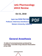 NAVLE Anesthetic Pharmacology Review 2018 PDF