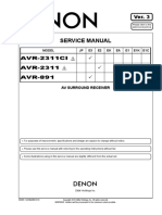 Service Manual: AVR-2311CI S AVR-2311 S AVR-891