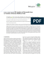 Research Article: UPLC-DAD-QTOF/MS Analysis of Flavonoids From 12 Varieties of Korean Mulberry Fruit