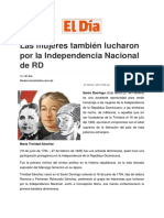 Artículo Las Mujeres de La Independencia