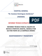 Informe TÉCNICO DE RAYOS X PORTATIL DIGITAL-NEONATOLOGÍA