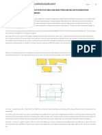 Numerical Approach To Find Out Effective Area and Base Pressure Below Foundations Subjected To Large Biaxial Moments - Civil and Structural