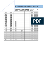 Calculo de Intereses Legales Laborales