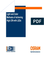 Light and Color Methods of Achieving High Cri With Leds