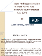 Securitisation and Reconstruction of Financial Assets and Enforcement of Security Interest Act, 2002. by