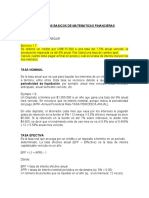 Tasa Nominal, Tasa Efectiva y DTF Tasa Anticipada