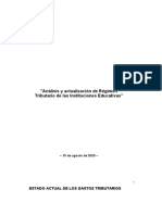 Régimen Tributario de Las Instituciones Educativas