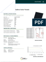 250W Monocrystalline Solar Panels: Electrical Specifications