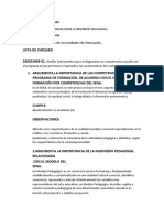 Programa de Formación DIAGNÓSTICO DE COMPETENCIAS DESDE LA INGENIERÍA PEDAGÓGICA