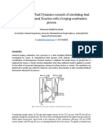 Computational Fluid Dynamics Research of Circulating Dual Fluidized Chemical Reactors With A Looping Combustion Process