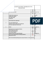 Water Demand & Spray Nozzle Calculation For 100 KL Horizontal Tank