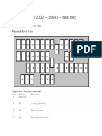 Peugeot 406 (2002 - 2004) - Fuse Box Diagram