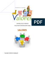 Valores Eticos y Morales