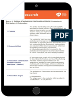 Internal Research: Source 1: Global Standard Operating Procedure: Production & Distribution of Zortannaban