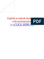 English To Turkish Dictionary With Pronunciation: CLICK HERE