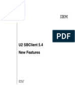 U2 Sbclient 5.4 New Features: Beta Beta Beta Beta