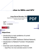 Introduction To Sdns and NFV: Jorge Bernal Bernabe, PHD