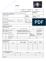 Asya Candidate Information Sheet