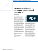 Treatments Affecting Dog Behavior