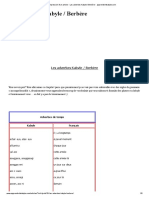 Impression D'un Article - Les Adverbes Kabyle - Berbère