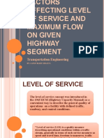 Factors Affecting Los & Max Flow On Highway Segment - Transe - Canoy - 5B