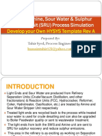 HYSYS Simulation Refinery Amine, SWS, SRU1