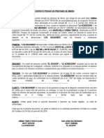 Contrato Privado de Prestamo de Dinero - Ivan y Maria