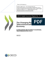 The Changing Role For Telecommunications in The Economy: OECD Digital Economy Papers No. 11