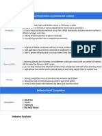 Reliance Fresh Macro-Environmental Analysis