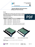 600G2 Combination Modular Shelf Instructions (Sliding and Fixed Versions)