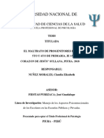 El Maltrato de Progenitores en Niños de 5to y 6to Primaria-2019