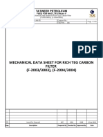 Mechanical Data Sheet For Rich Teg Carbon Filter (F-2003/3003), (F-2004/3004)