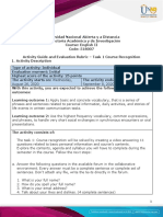 Activity Guide and Evaluation Rubric - Unit 1 - Task 1 - Course Recognition