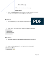 Part I: What Factors Affect Molecule Polarity?