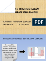 Tekanan Osmosis Dalam Kehidupan Sehari-Hari