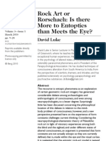 Rock Art or Rorschach: Is There More To Entoptics Than Meets The Eye? David Luke