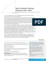 Acellular Pertussis Vaccine Effectiveness Over Time: Objectives