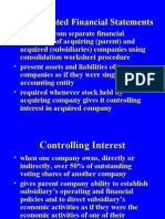 Consolidated Financial Statements: - Prepared From Separate Financial