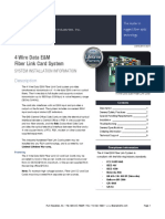 4 Wire Data E&M Fiber Link Card System: User Guide