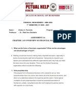 Financial Managment Assessment 1A - Paciones Chema