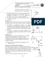 Fiche TD 4 Dynamique Du Point PDF