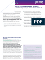 Safeguarding in International Development Research: Practical Application of UKCDR Safeguarding Guidance During COVID-19