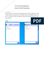 Server Client Chat Application