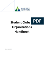 Student Clubs Organizations Handbook Dku